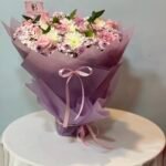 باقة ورد بالوان ناعمه