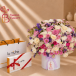 بوكس الورد الفاخر مع الشوكولاتة